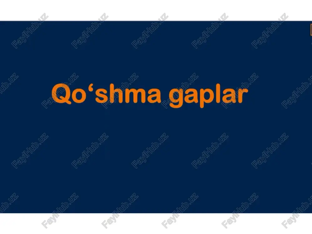 qo‘shma gaplar — PPTX