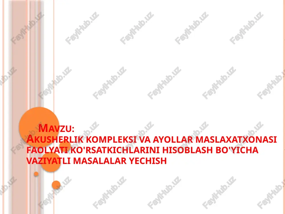 ayollarni onalik vazifasi — PPTX
