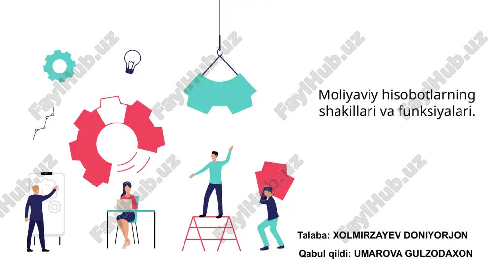 moliyaviy hisobotlarning shakillari va funksiyalari — PPTX