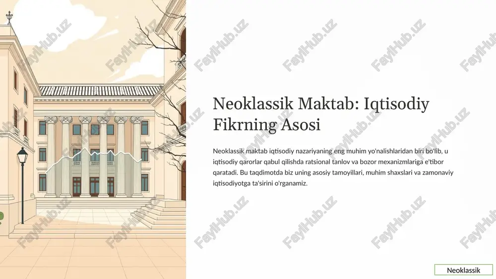 neoklassik maktab — PPTX