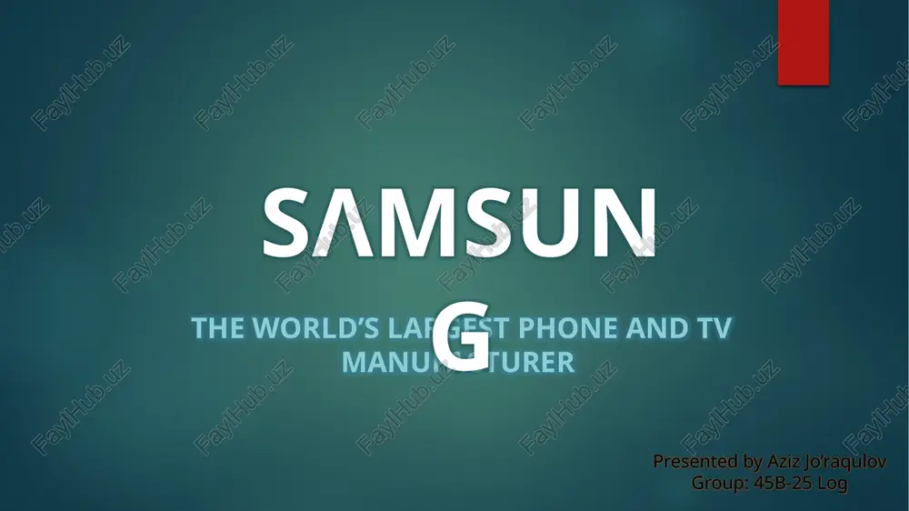 sλmsung — PPTX