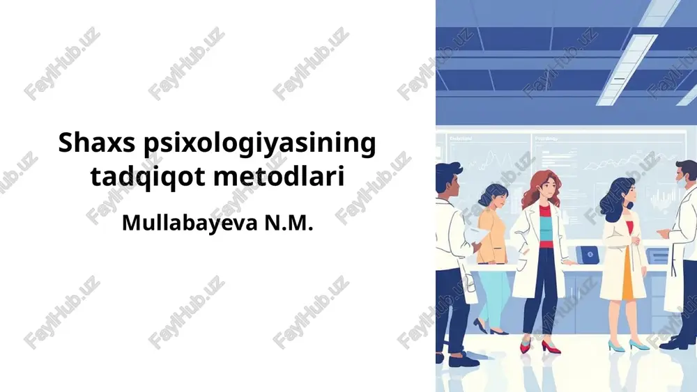 psixologiyada tadqiqot metodlari — PPTX