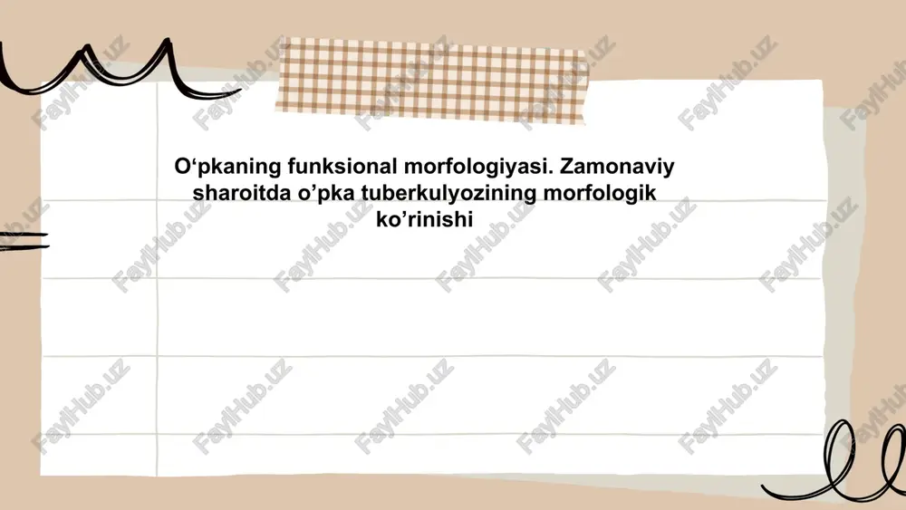 oʻpka tuberkulyozi asoratlari — PPTX