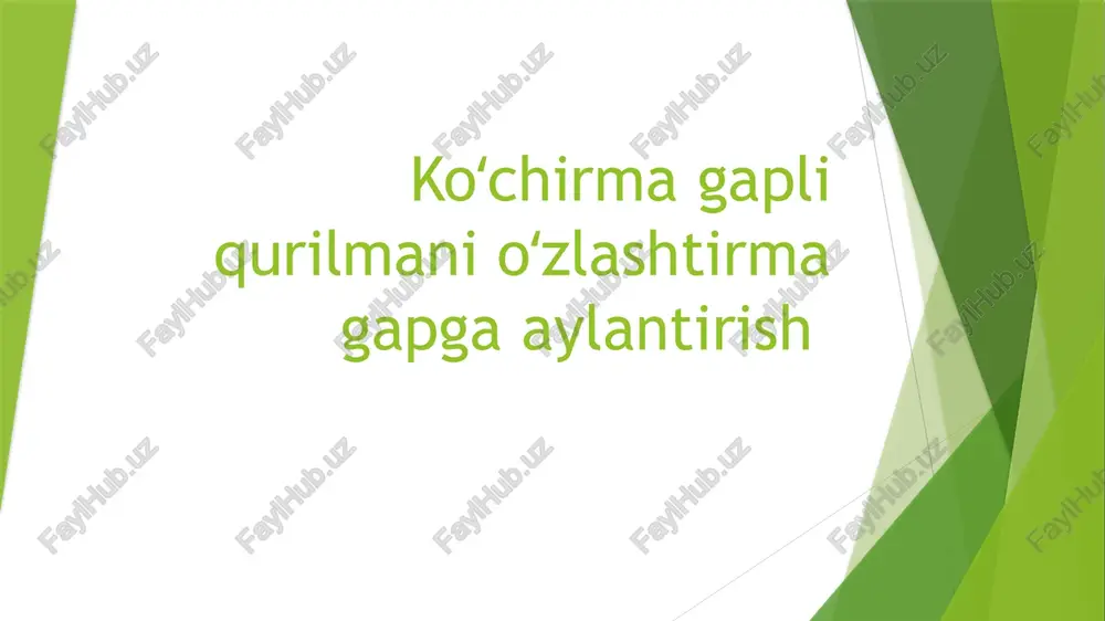 koʻchirmagapli qurilmanioʻzlashtirmagapga aylantirish — PPTX