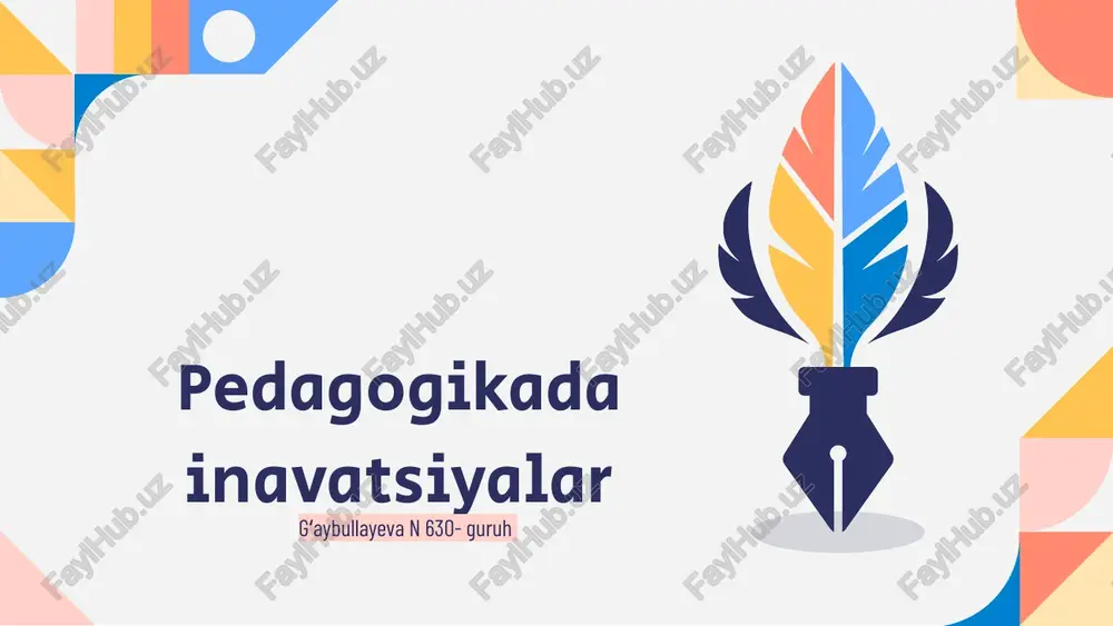 pedagogikada inavatsiyalar — PPTX