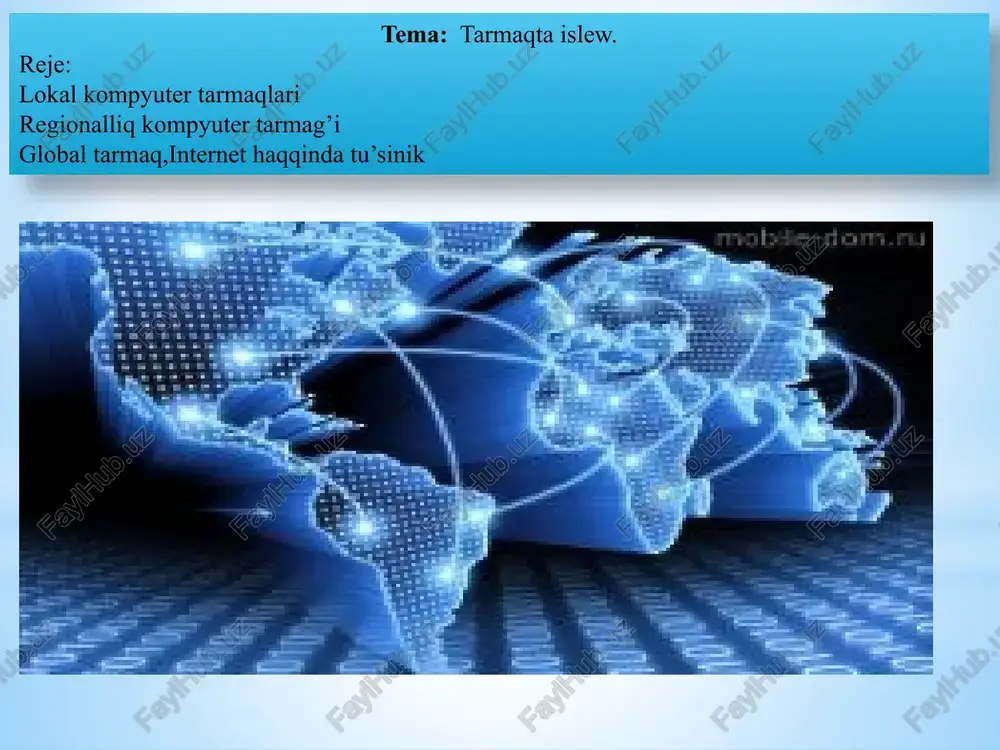 kompyuter tarmaqlari — PPTX
