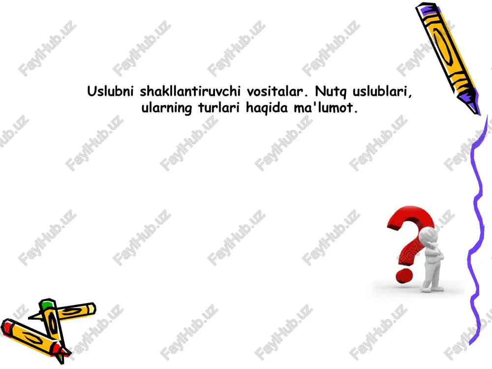 nutqning o’qitish texnikasi — PPTX