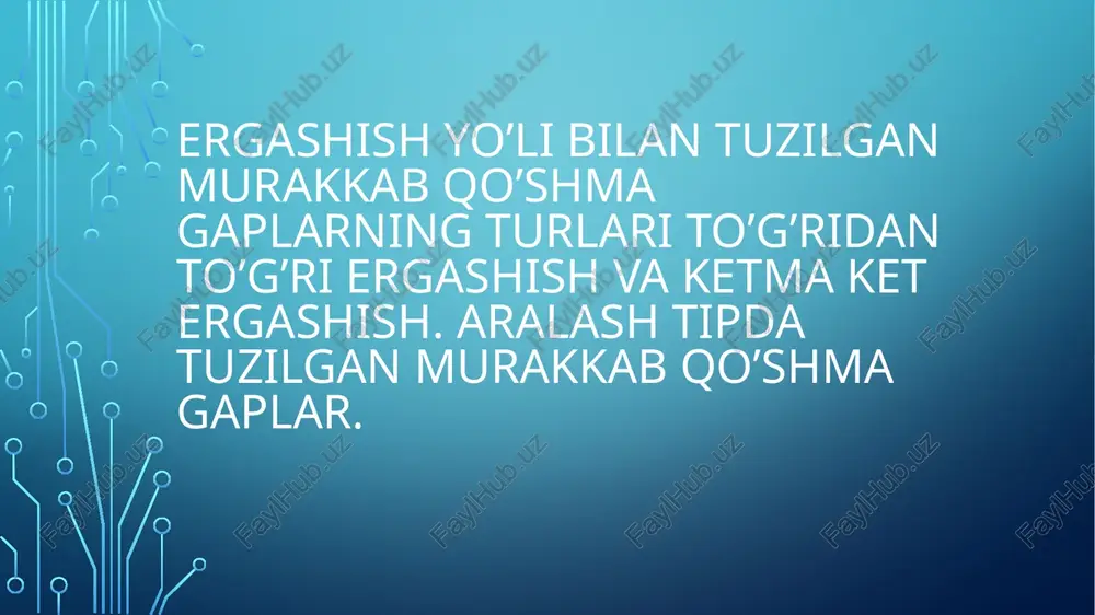 ergash gaplar — PPTX