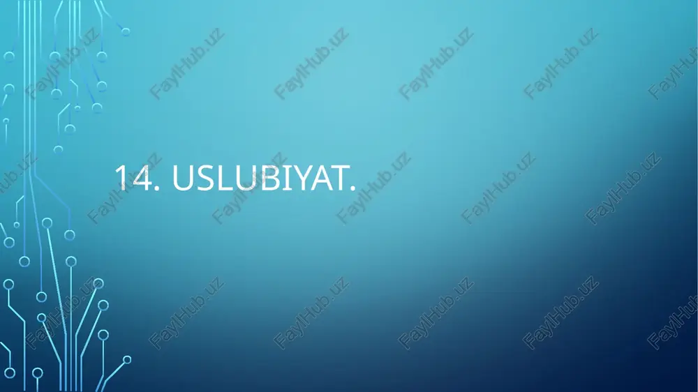 uslubiyat — PPTX