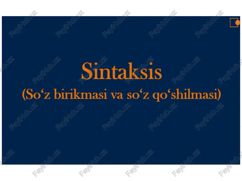 sintaksis — PPTX