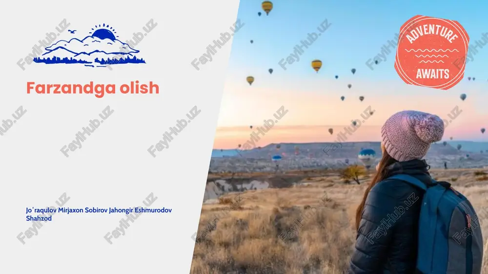 farzandga olish — PPTX