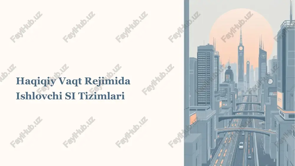 haqiqiy vaqt operatsion tizimi (rtos) — PPTX