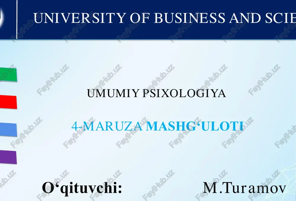 umumiy psixologiya — PDF