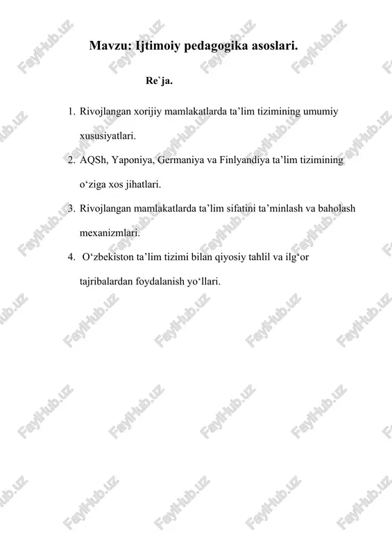 ijtimoiy pedagogika asoslari — DOCX