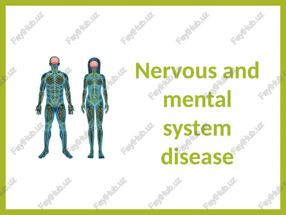 nervous and mental system disease — PPTX