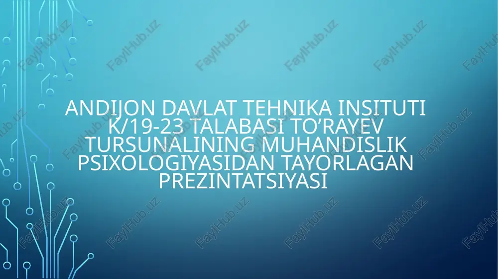 tafakkur haqida tushuncha — PPTX