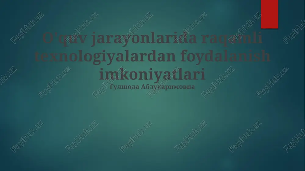 interaktiv simulyatsiyalar va virtual reallik — PPTX