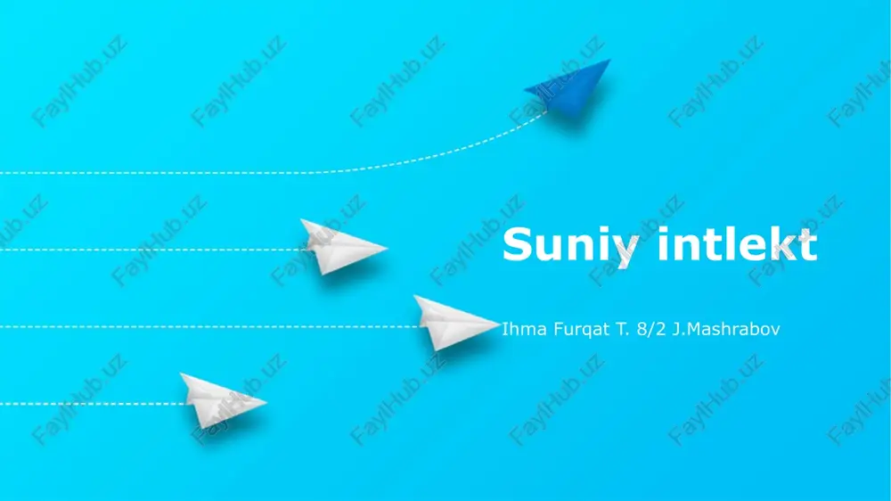 suniy intlekt — PPTX