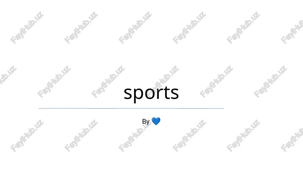 sports & technology — PPTX
