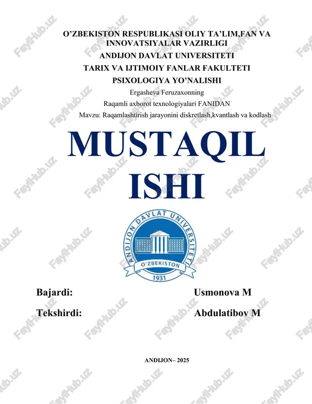 raqamli axborot texnologiyalari — DOCX