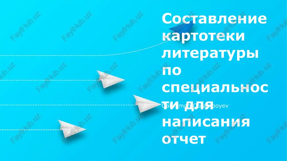 adabiyot boshqaruvi va tashkiloti — PPTX