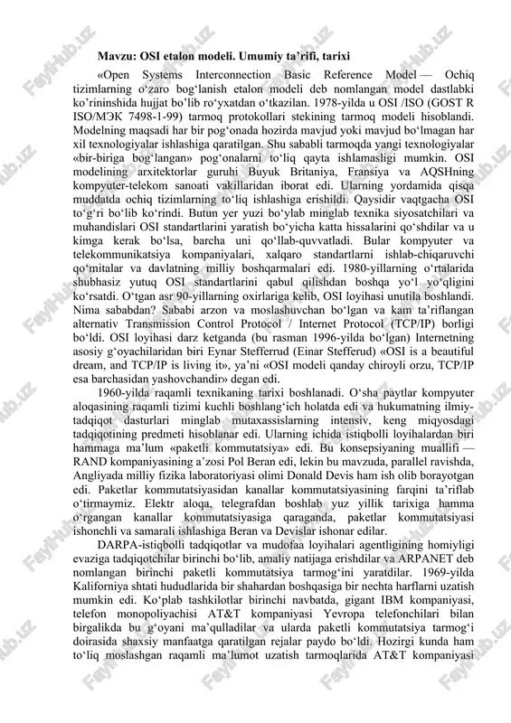 osi etalon modeli — DOCX