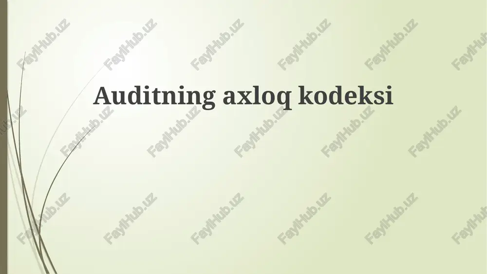 auditningaxloqkodeksi — PPTX