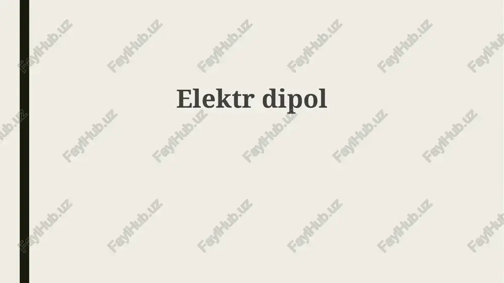elektrdipol — PPTX
