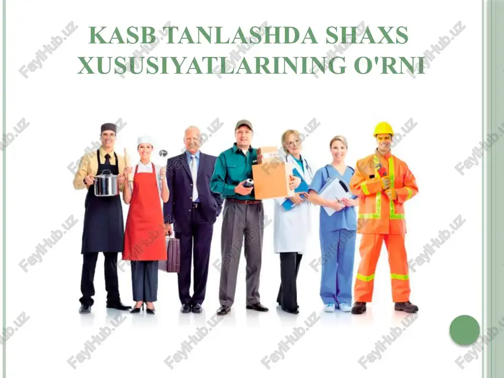 kasbtanlashdagi axs — PPTX