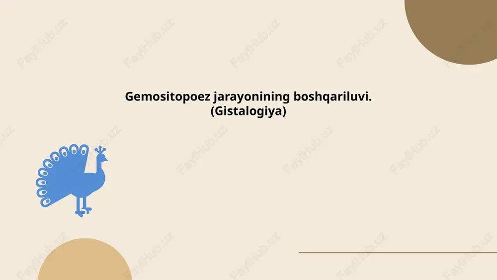 gemositopoetik boshqaruvchi genlar — PPTX