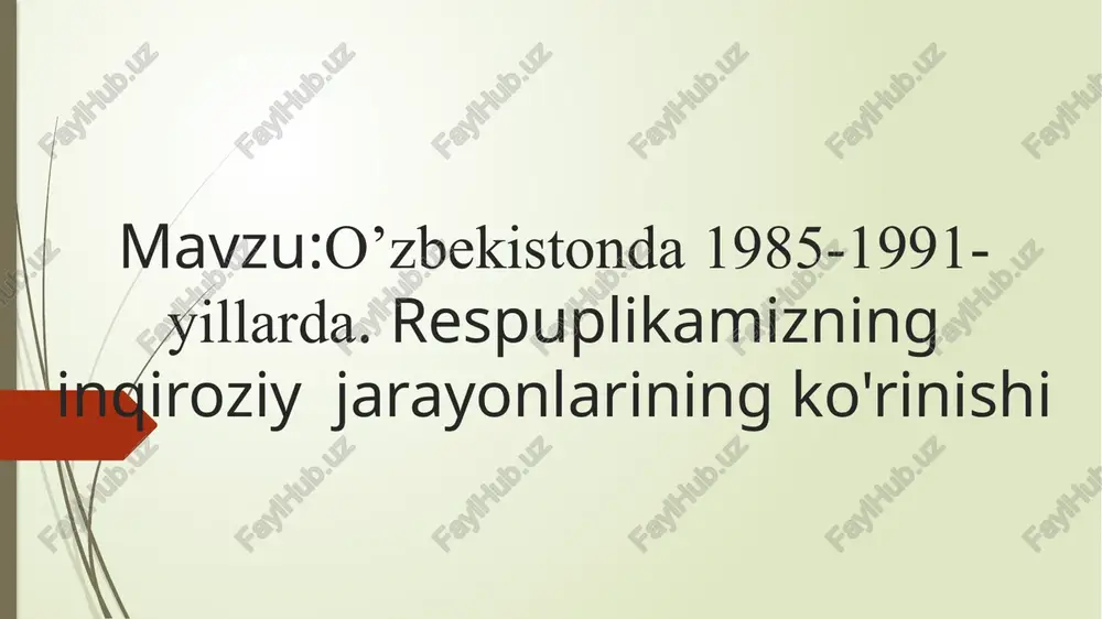 qayta qurish — PPTX