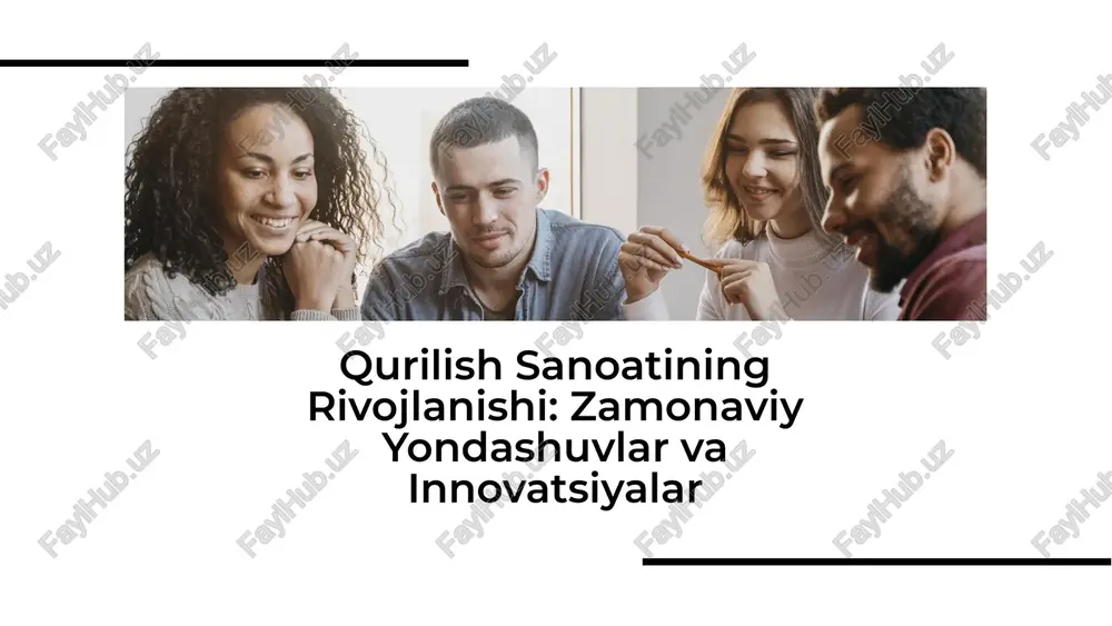 qurilish sanoatining rivojlanishi — PDF