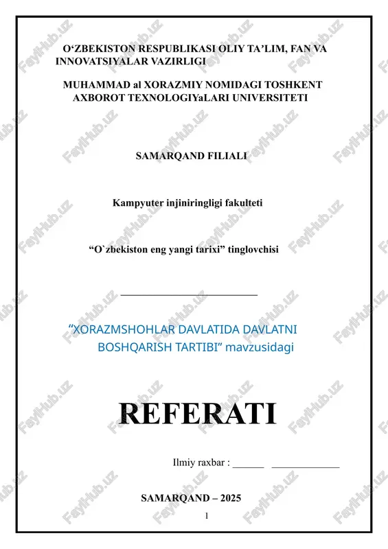 tarix referat — DOCX