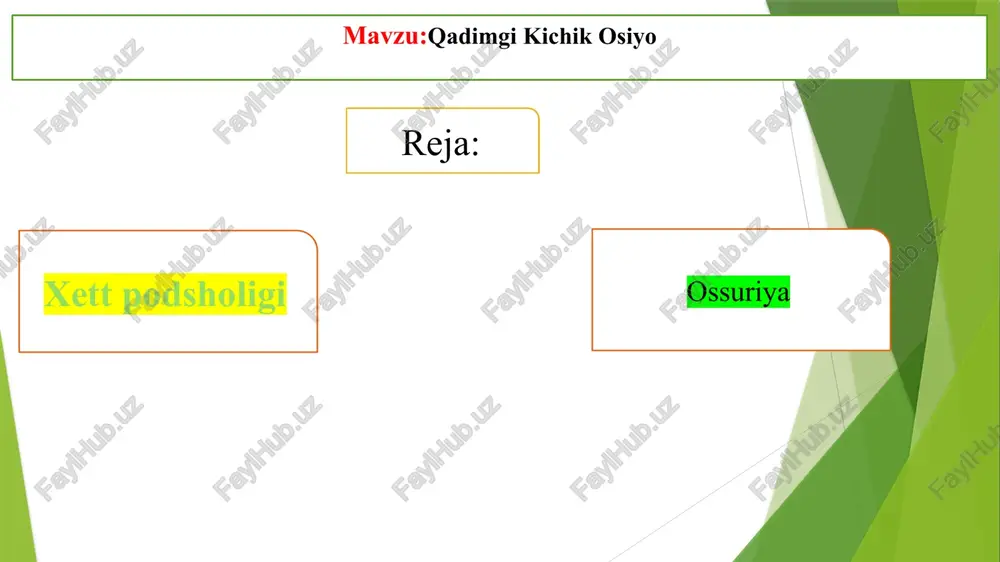 qadimgikichikosiyo — PPTX