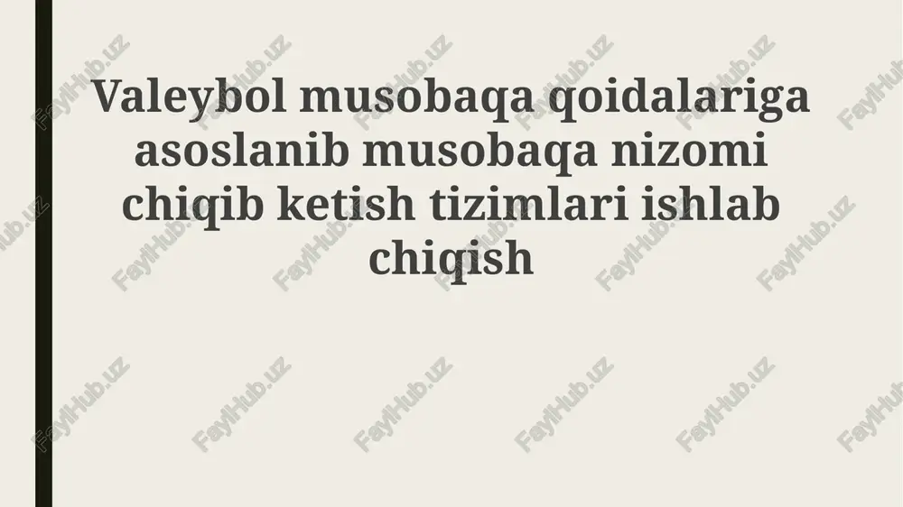 musobaqa qoidalari va tashkilotchilar majburiyatlari — PPTX