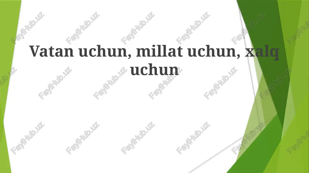 vatanga muhabbat — PPTX