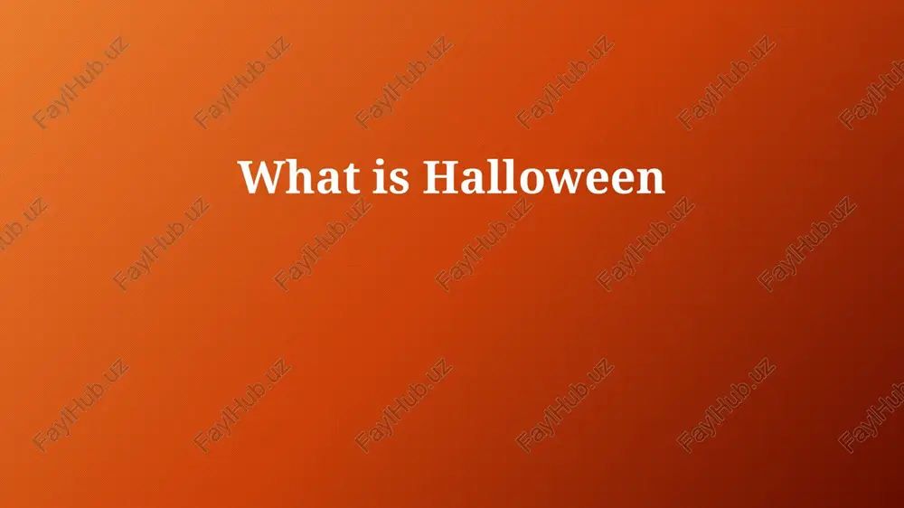 halloween origins and evolution — PPTX