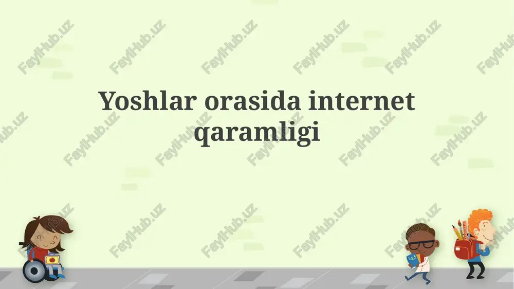 internetga qaramlik — PPTX