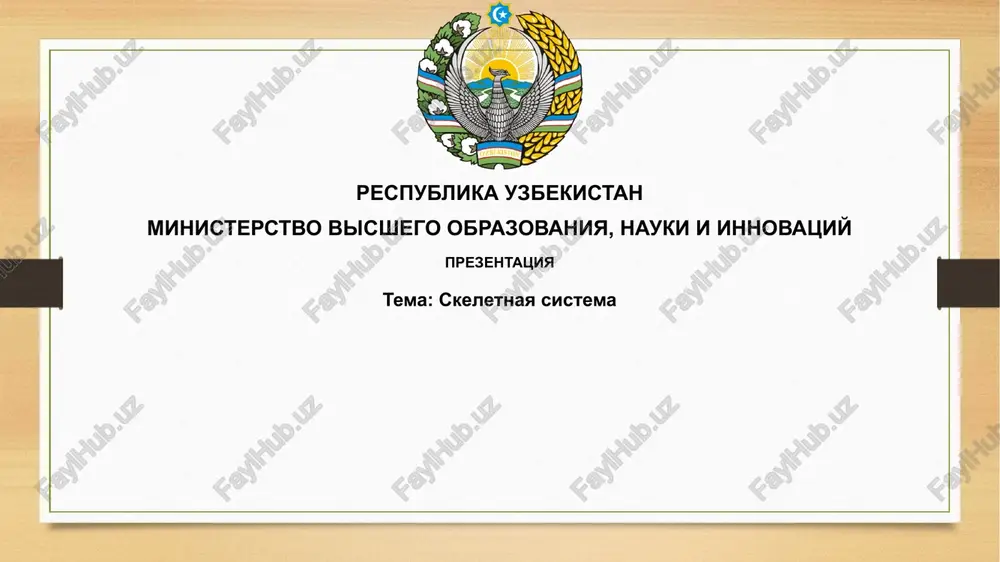 prezentatsiya "skeletnayasistema" — PPTX