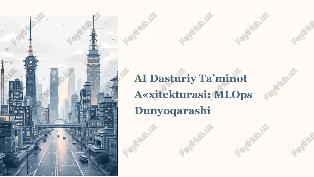 mlops dunyoqarashi — PPTX