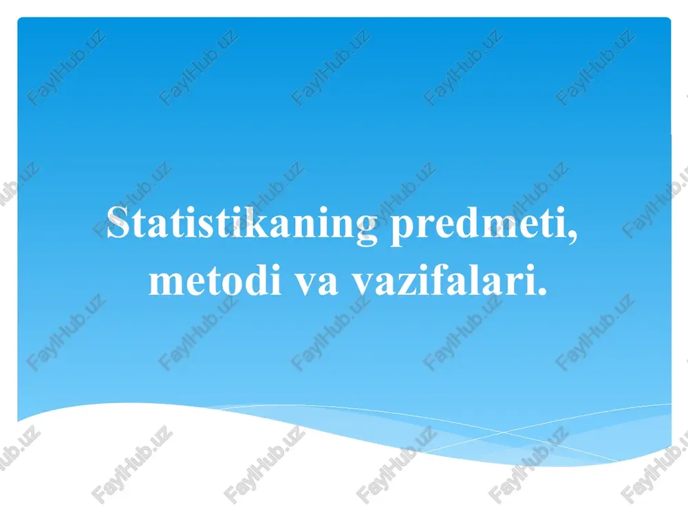 statistika — PPTX