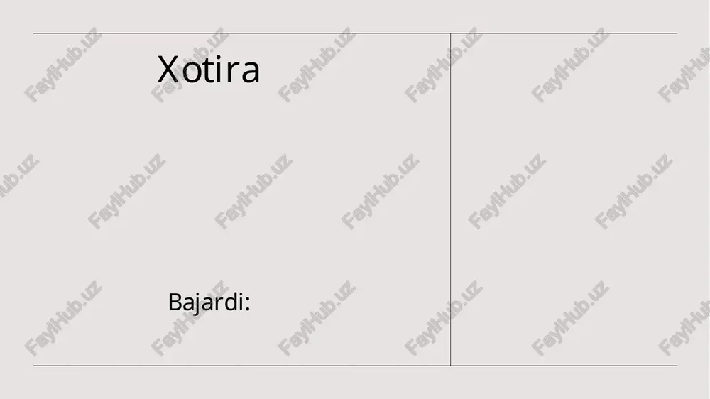 xotira — PPTX