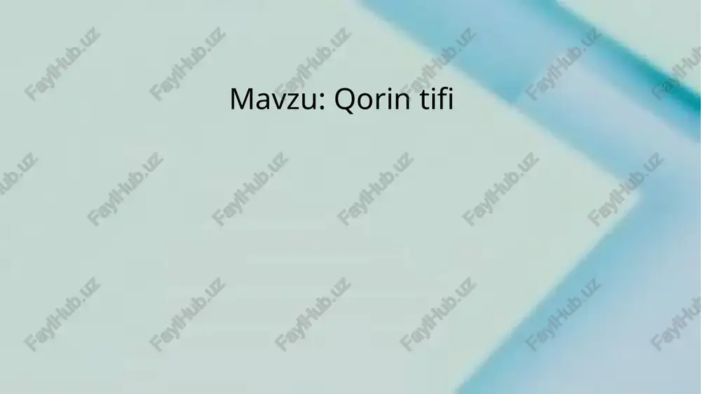 qorin tifi — PPTX