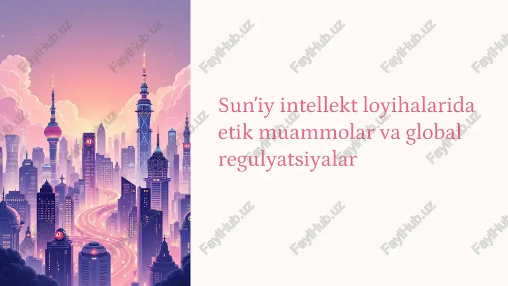sunʼiy intellekt loyihalarida — PPTX