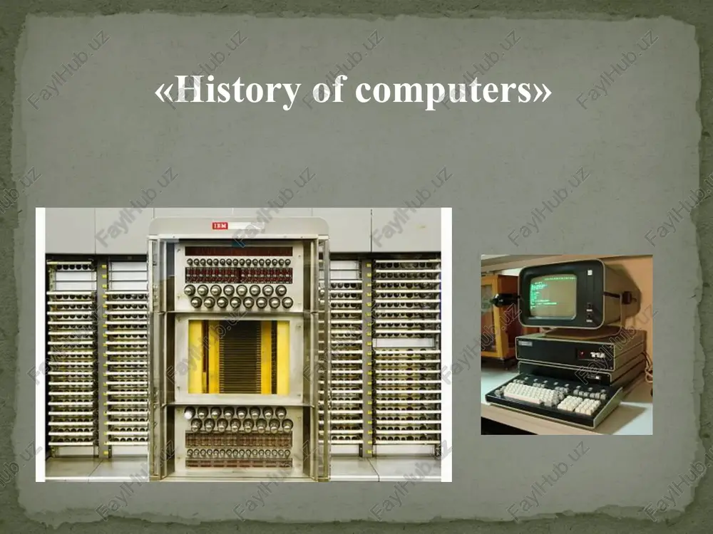 history of computers — PPTX