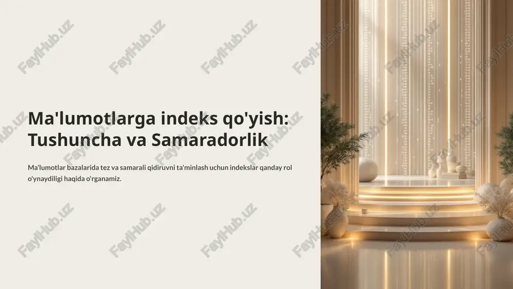 indekslar — PPTX