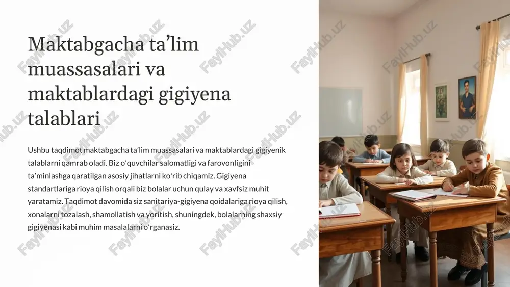 gigiyena va sanitariya qoidalari — PDF