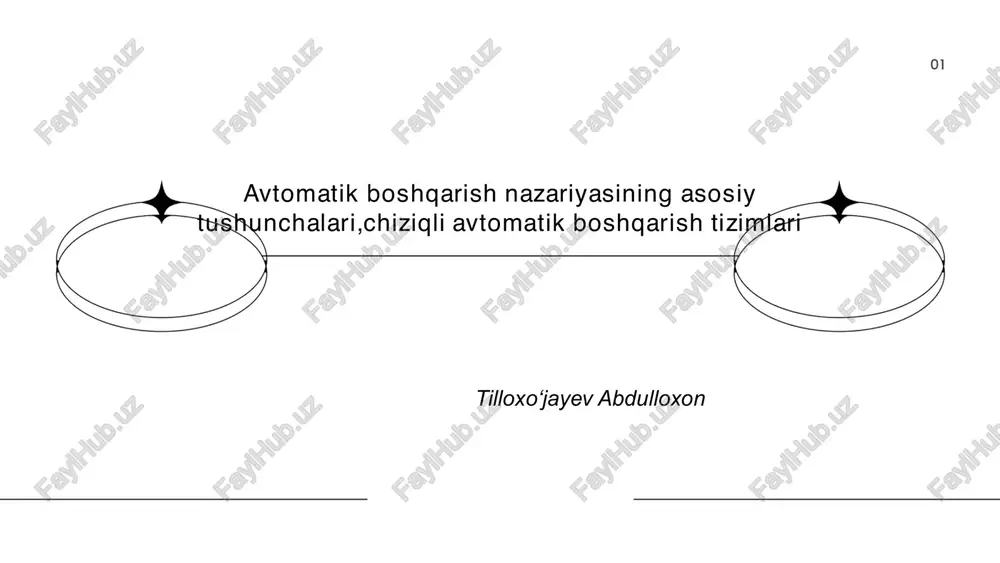 avtomatik boshqarish — PDF