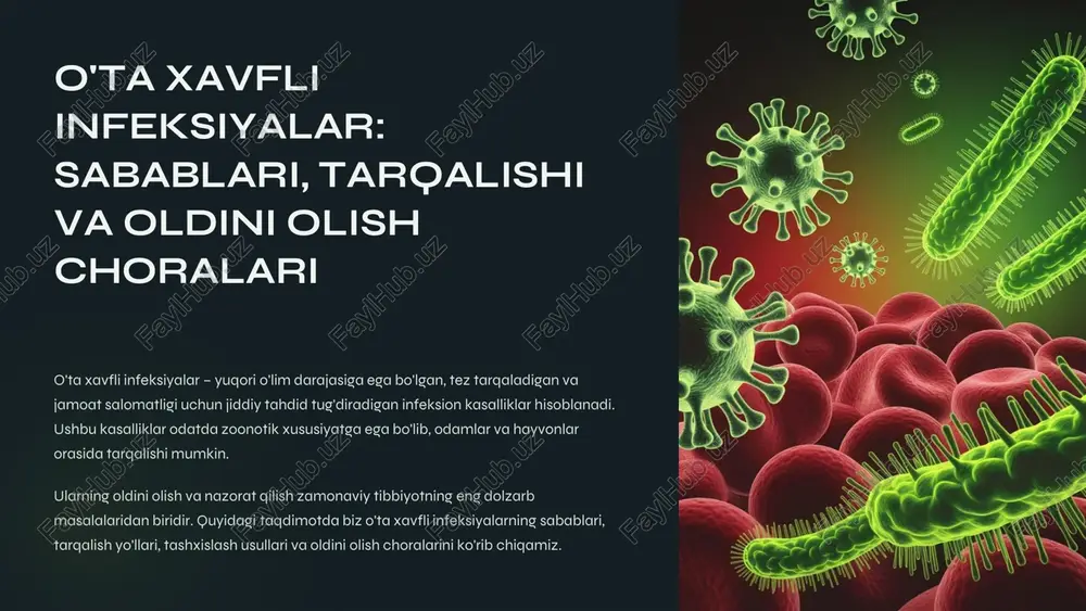 o'ta xavfli infeksiyalar — PDF