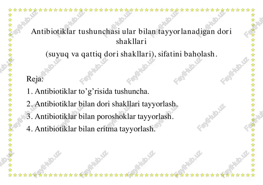 antibiotiklar — PDF